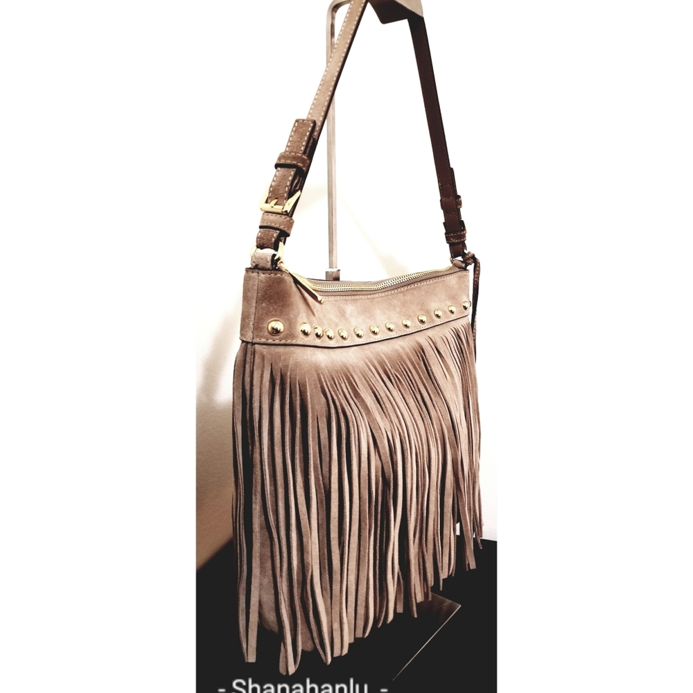 Michael Kors Billy Suede Fringe Shoulder bag - Picture 9 of 11